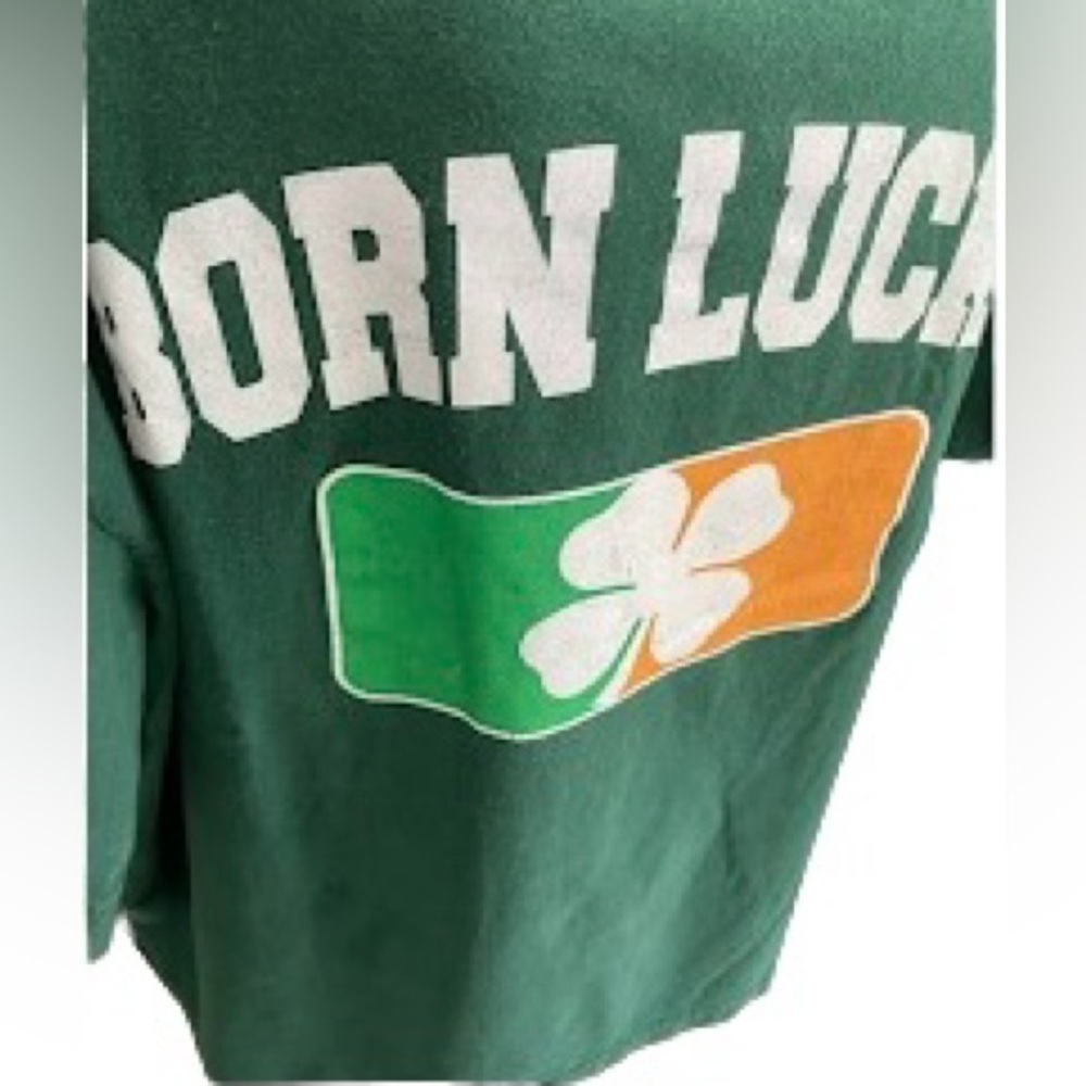 🍀Unisex Born Lucky Tee - Picture 5 of 8